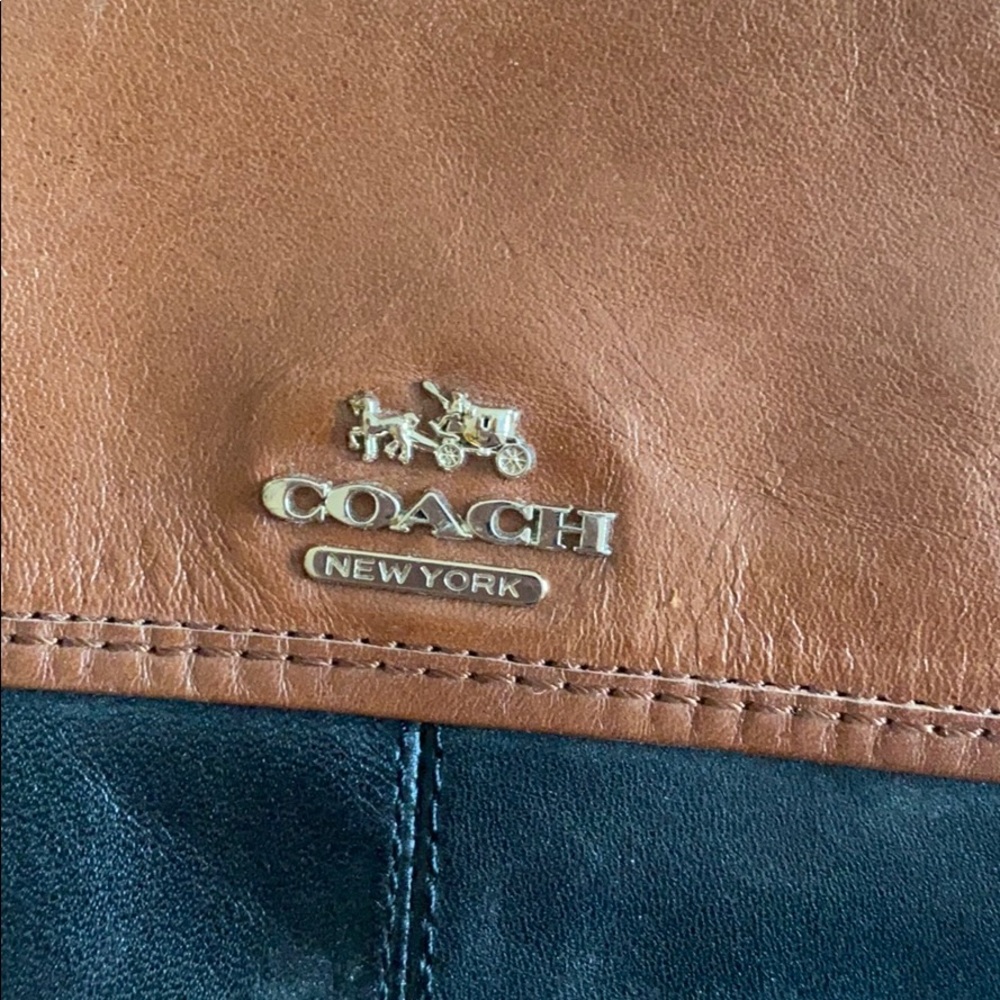 Coach two tone riding boots